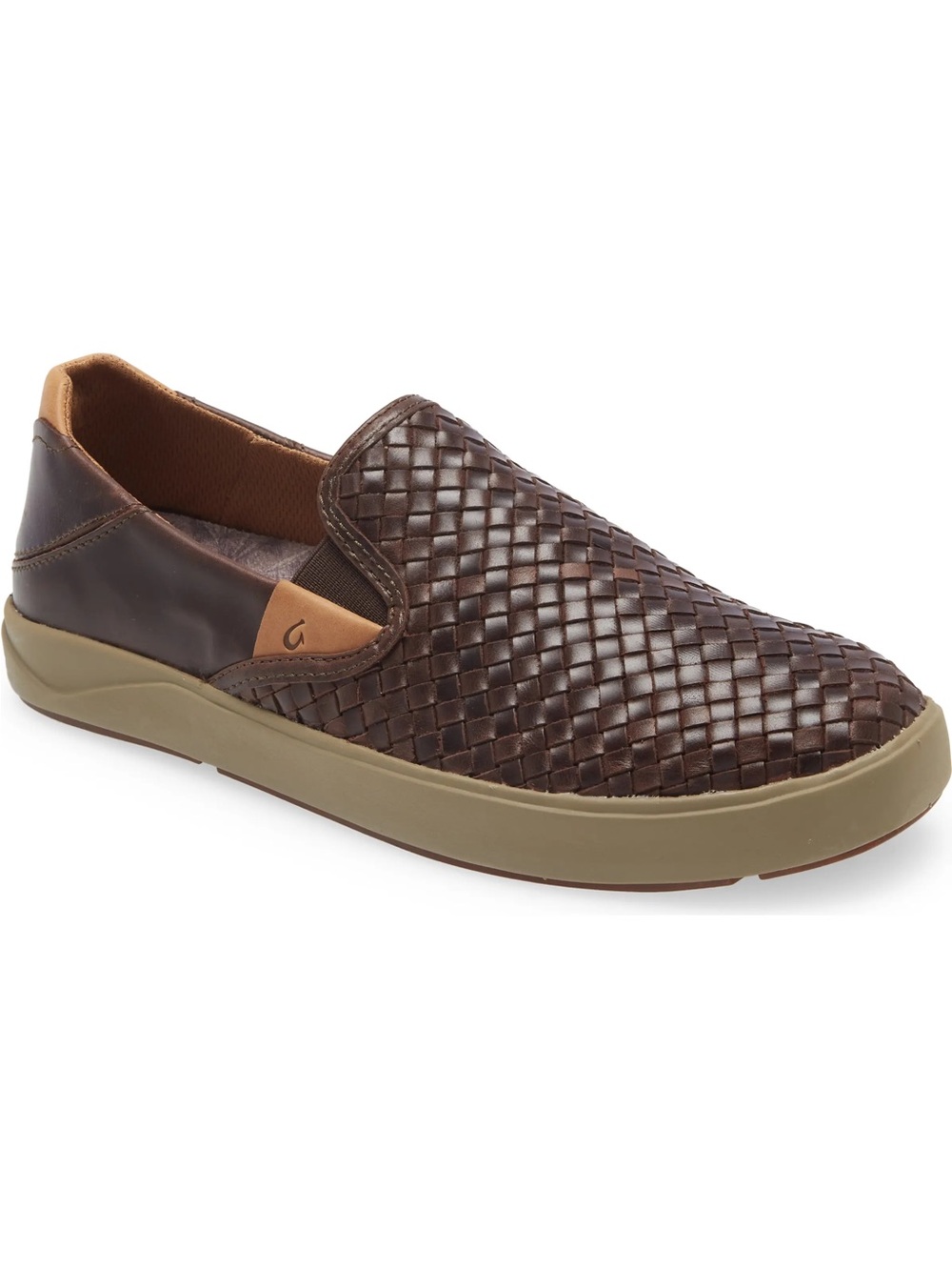 NEW Olukai Lae'ahi Lauhala Woven Leather Slip-On Men’s